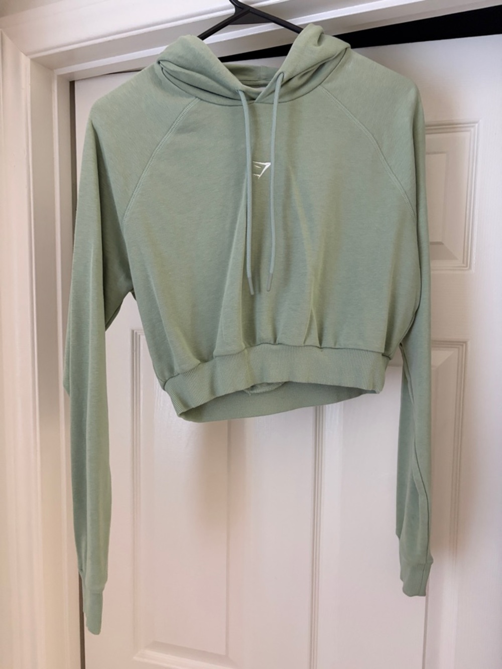 Gymshark Light Sage Cropped Hoodie